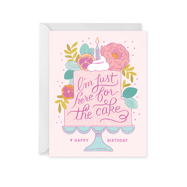 Paper Raven Co. - Here For The Cake Birthday Card