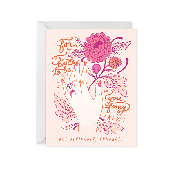Paper Raven Co. - Ring Bling Engagement Card