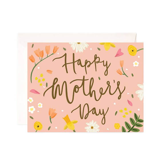 Bloomwolf Studio - Peach Mother's Day Greeting Card