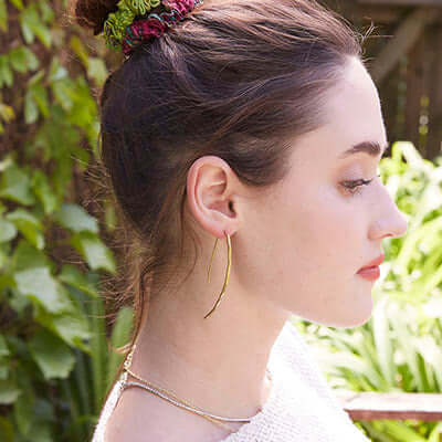 World Finds Leila Linear Earrings