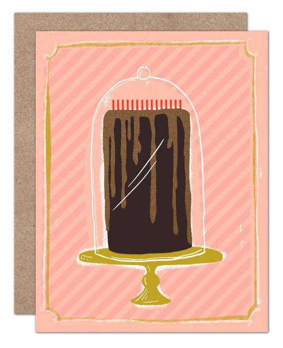 Olive & Company- Chocolate Cake Birthday Card